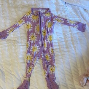 Little Sleepies Lavender Daisy Kids Footie
